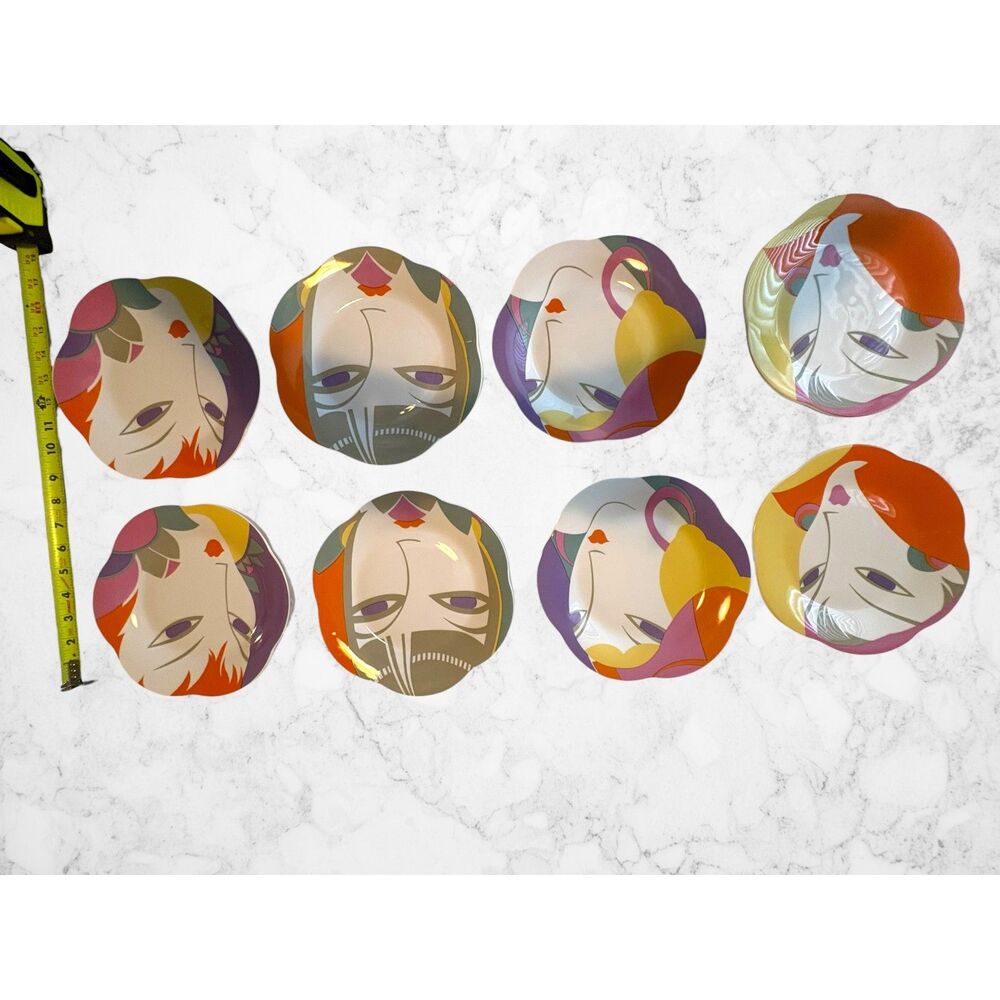 Larry Laslo Visage 1986 Art Deco Plate Set